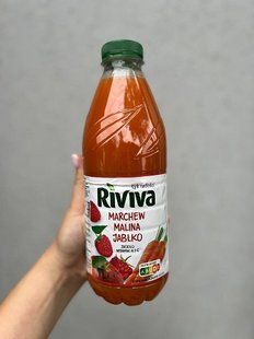 Сік Riviva морква, яблуко, малина 1л 5901886044100 фото
