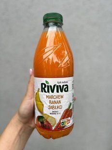 Сік Riviva банан, яблуко, морква 1л 5901886044087 фото