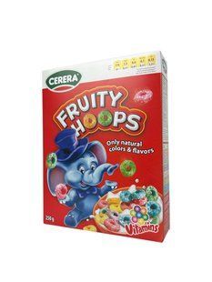 Сніданки Carera Fruity Hoops кольорові 250 грам 4771395191623 фото