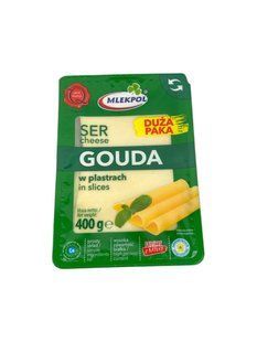 Сир Нарізка Гауда Mlekpol 400г 5900820020781 фото