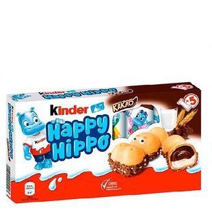 Бегемотики Kinder Happy Hippo Kakao 5шт 8000500423523 фото