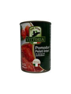 Томати Vittoria цілі очищені 400 грам 8010146008336 фото