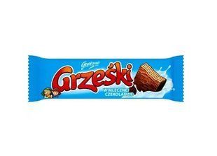 Вафлі Grzeski в молочному шоколаді Grzeski 36 грам 5900394006235 фото