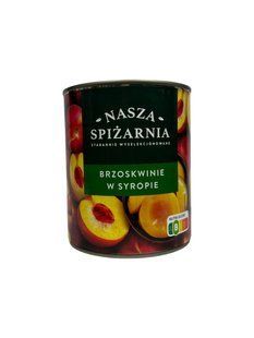 Персики консервовані Nasza Spizarnia 820 грам 5904378645649 фото