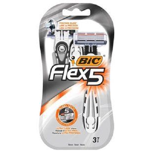 Бритви BIC Flex5 лез 3шт 3086123492868 фото