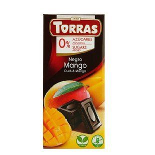 Шоколад Toras чорний з манго без цукру 75 г 8410342006301 фото