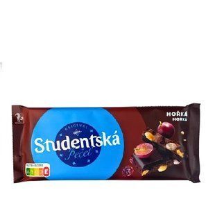 Шоколад Studentska чорний 170грам 8593893783072 фото