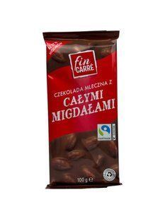Шоколад Fin Carre молочний з мигдалем 100 грам 4056489321453 фото
