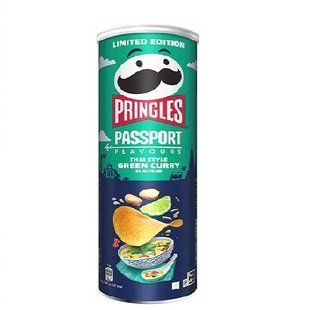 Чіпси Pringles Green Curry 165г 5053990182596 фото