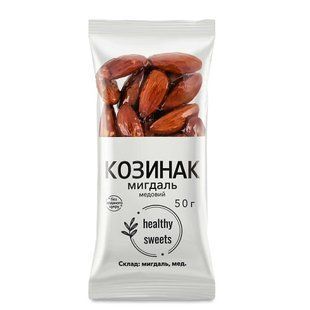 Козинак мигдаль Healthy Sweets 50г 4820271190097 фото