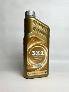 3 в 1 гель/шампунь в формі каністри для чоловіків золото Just For You 1 л 4260420169077 фото