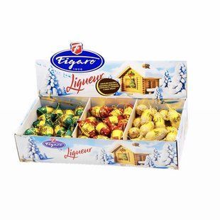 Цукерки в формі шишки Figaro лікер адвокат/шоколад 27,5 грам 85814349 фото
