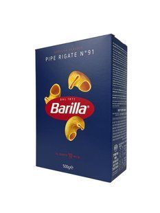 Макарони Barilla Pipe Rigate №91 500 грам 8076802085912 фото