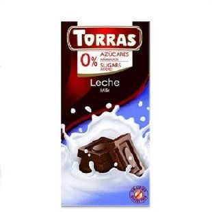 Шоколад Torras молочний без цукру 75 г 8410342005595 фото