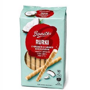 Вафельні трубочки Bonitki з кокосом 280г 5908234814019 фото