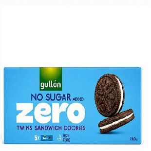 Печиво без доданого цукру Gullon Zero Twins 210 г 8410376047011 фото