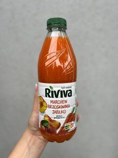 Сік Riviva персик, яблуко, морква 1л 5901886044063 фото