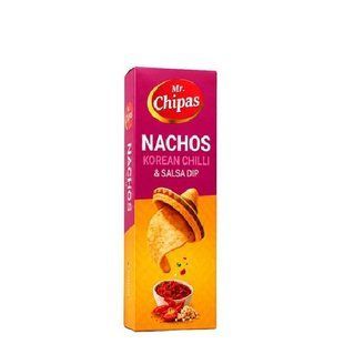 Кукурудзяні чіпси начос Mr Chipas Korean chilli з сальсою 70 г 5905591917384 фото